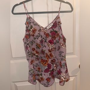 Juniors XL- Lavender Floral Tank